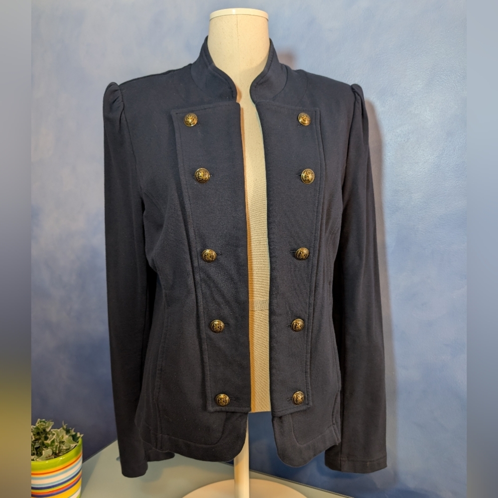 New With Tags Tommy Hilfiger Navy Military Blazer